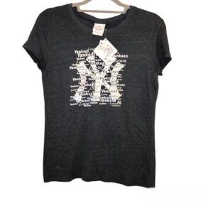 5th & Ocean‎ Justice New York Yankees baseball graphic tee shirt grey size 20